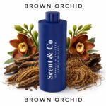BROWN ORCHID Aroma Oil Diffuser 500ML from Scent & Co. Premium Aroma Oil for Home & Office in UAE, Featuring Earth, Agarwood, Vetiver, Dry Woods, Myrrh & Guaiacwood for a Rich, Balsamic Ambiance