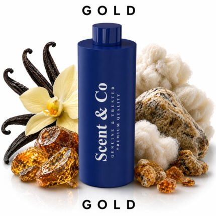 GOLD Aroma Oil Diffuser 500ML Premium Musk Vanilla & Ambergris Scent Marketing Fragrance, Long Lasting Essential Oil Blend for Home, Office & Spa Ambiance in UAE