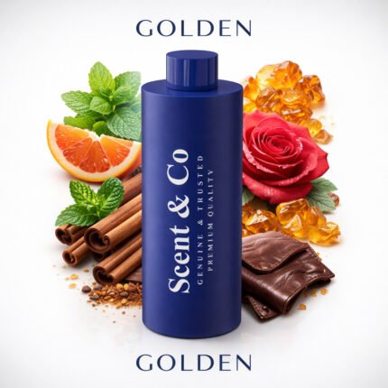 GOLDEN Aroma Oil Diffuser 500ML Mandarin, Mint, Grapefruit, Spicy, Cinnamon, Rose, Patchouli, Ambergris, Leather, Long-Lasting Scent Marketing Oil for Home, Office, & Boutique in UAE