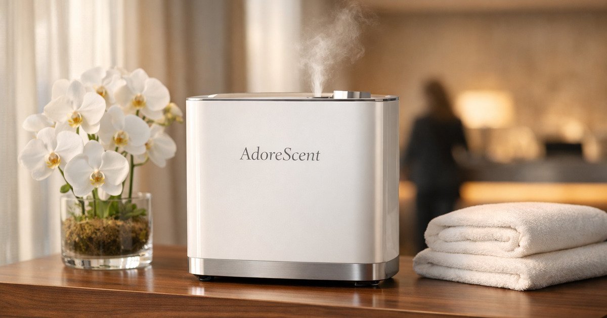 top hotel scenting machine increase the value of services also a towel next to it on the disk