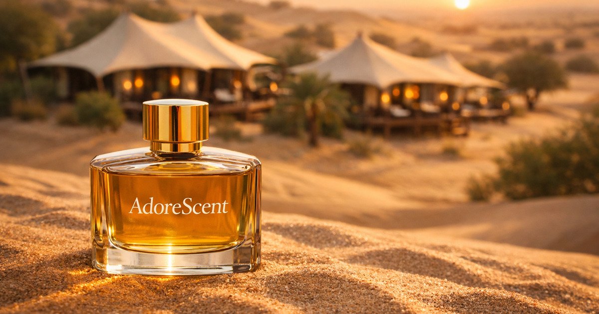perfume oil UAE in the desert dunes