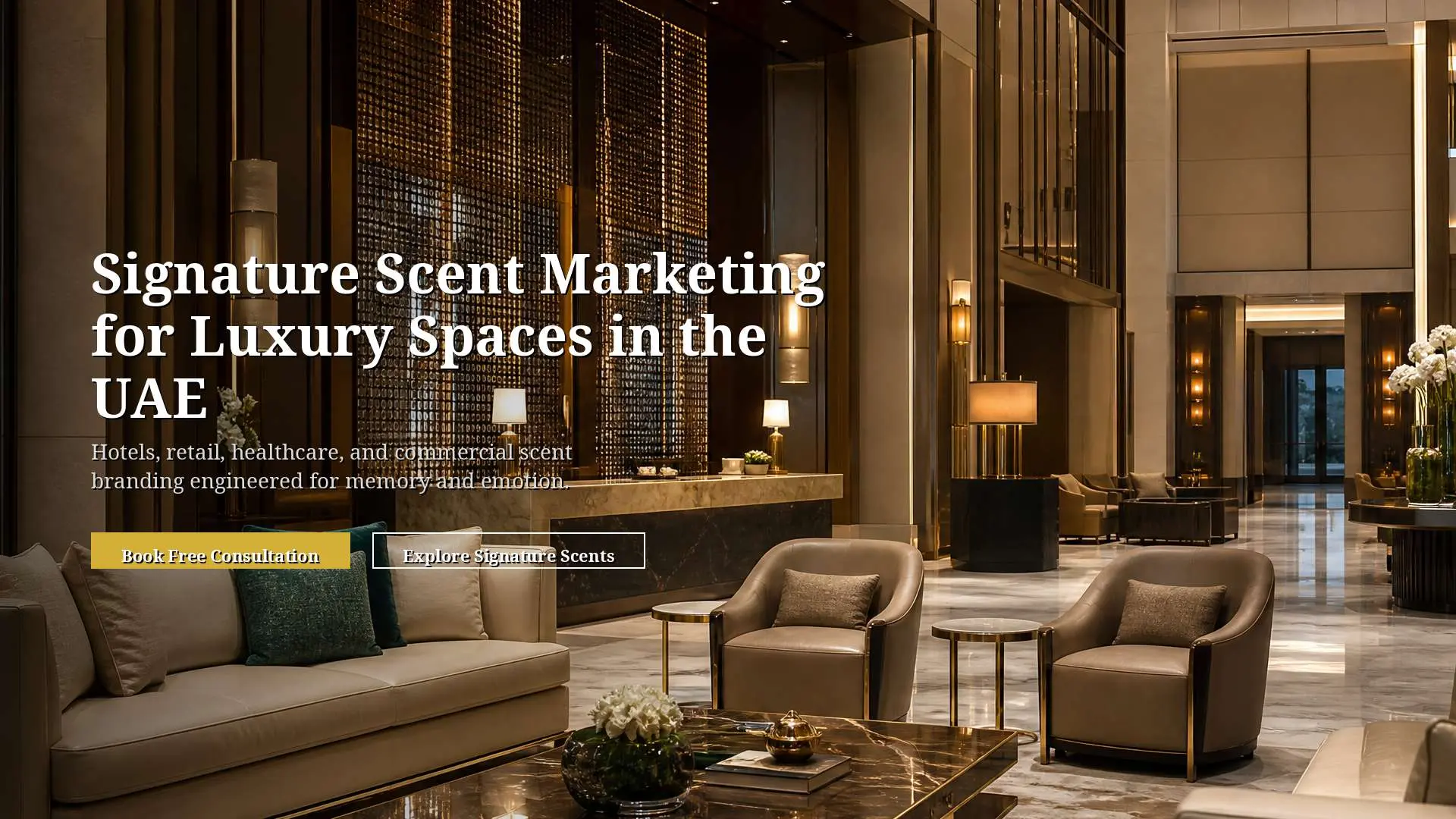 Adorescent Scent Marketing aroma at a 5 stars hotel, you can order free trial by clicking